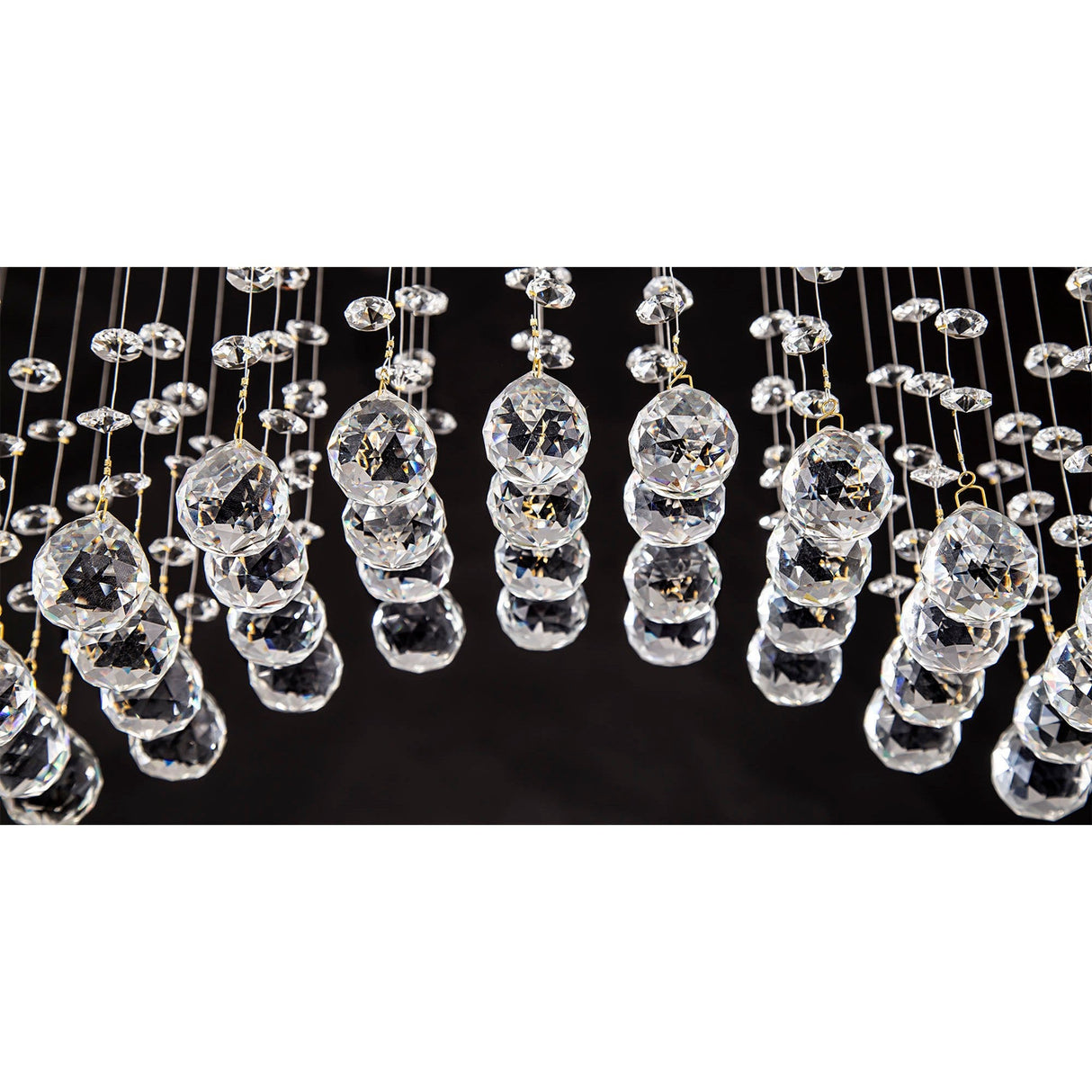 Colorado 6 Light Crystal Bar Pendant Light - French Gold