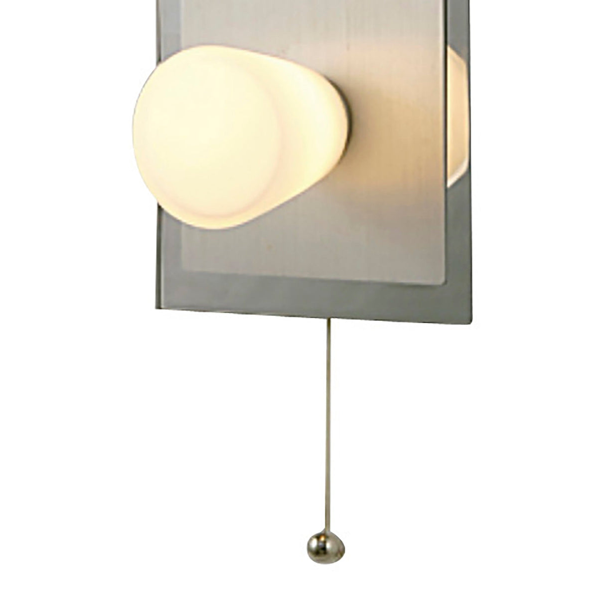 Cone 3 Light Bathroom Wall Light With Pull-Cord - Chrome