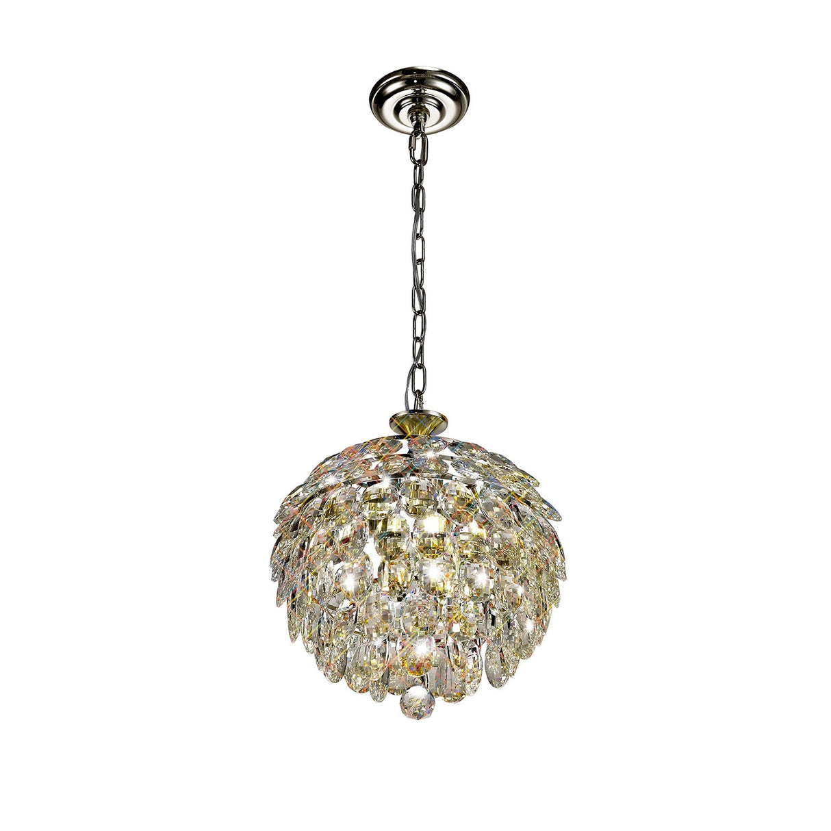 Coniston 3 Light Crystal Pendant Light – Polished Chrome