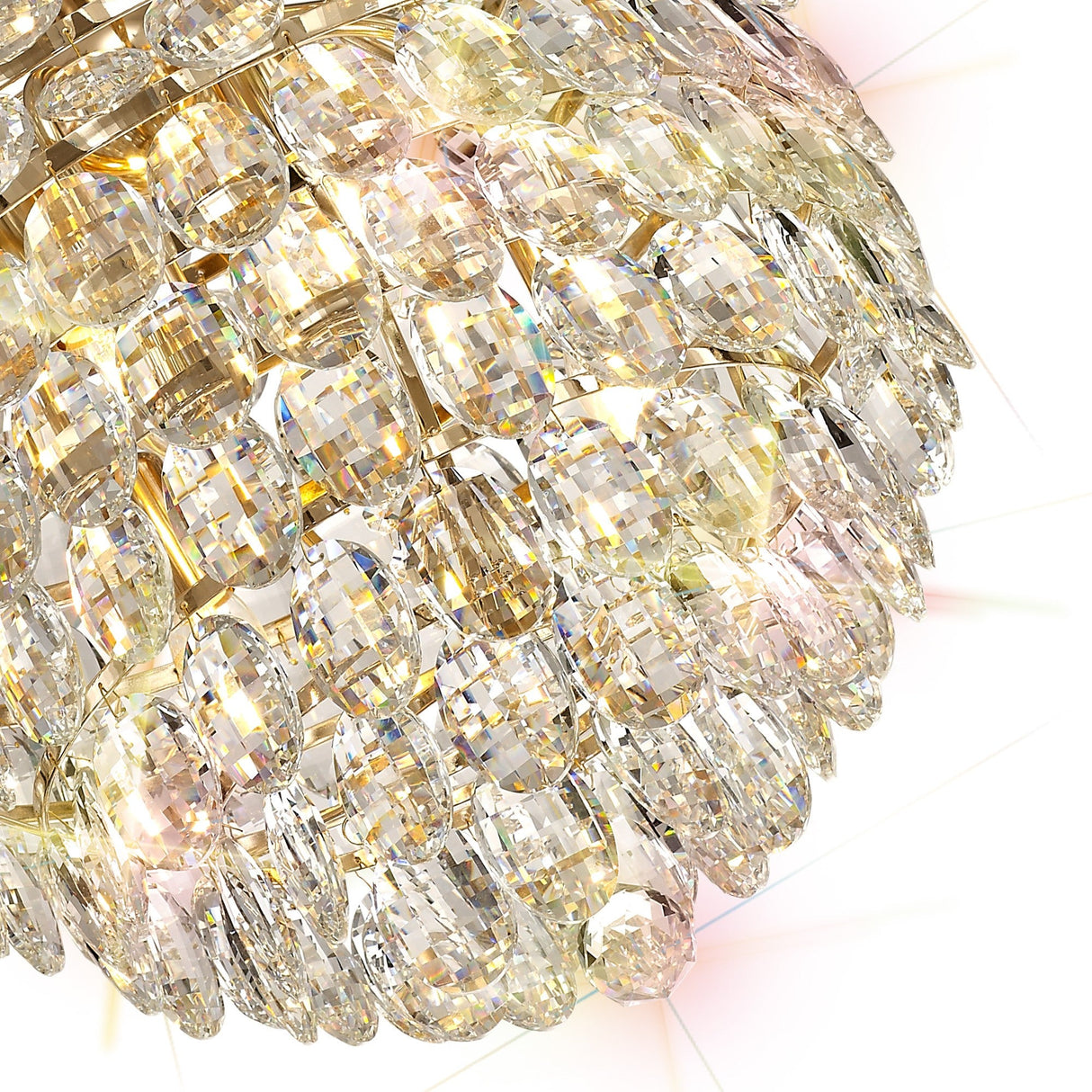 Coniston 6 Light Crystal Pendant Light – French Gold