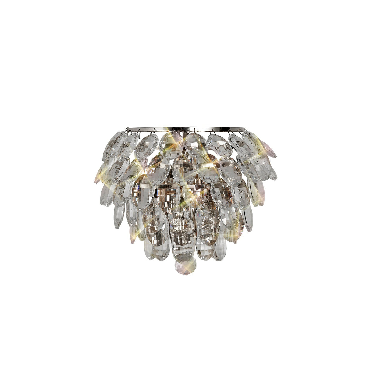 Coniston 1 Light Crystal Wall Light – Polished Chrome