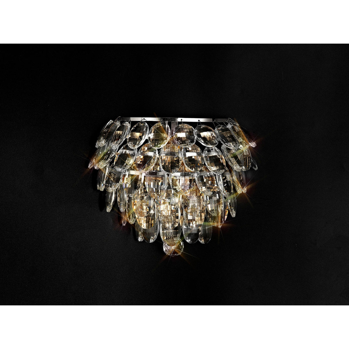 Coniston 1 Light Crystal Wall Light – Polished Chrome