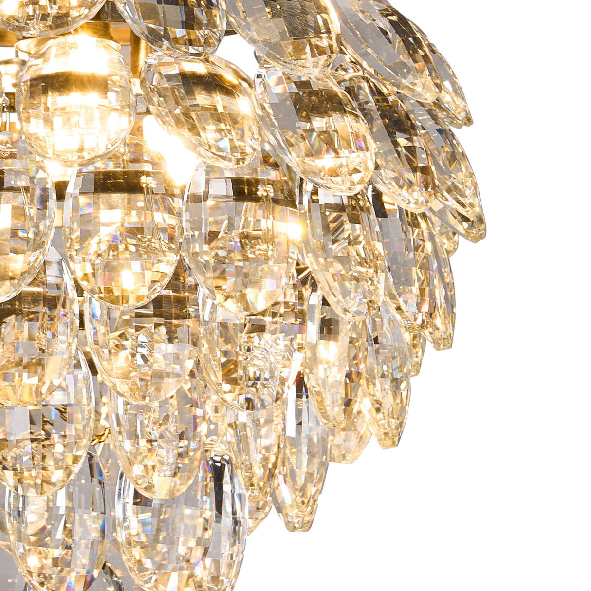 Coniston 1 Light Crystal Wall Light – Antique Brass