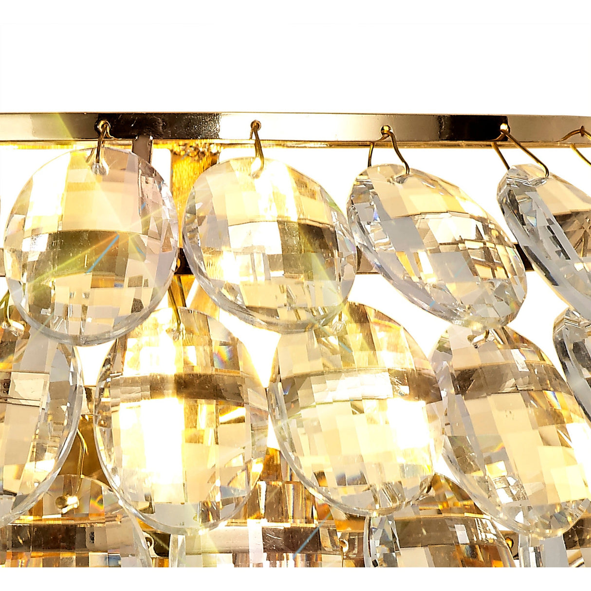 Coniston 1 Light Crystal Wall Light – French Gold