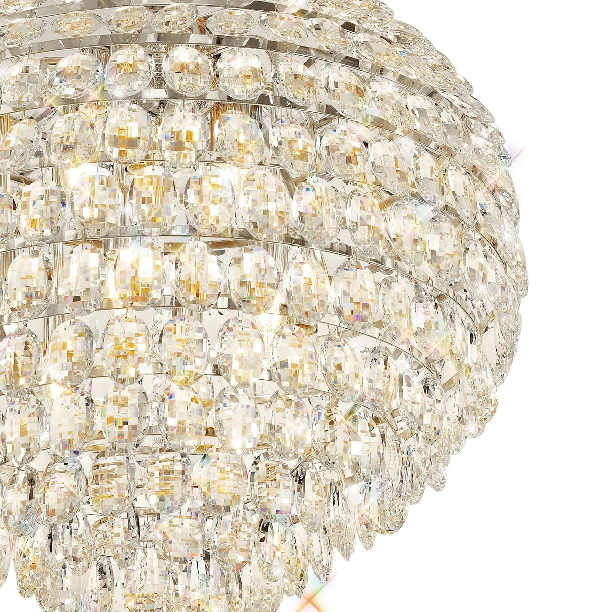 Coniston 12 Light Crystal Pendant Light – Polished Chrome