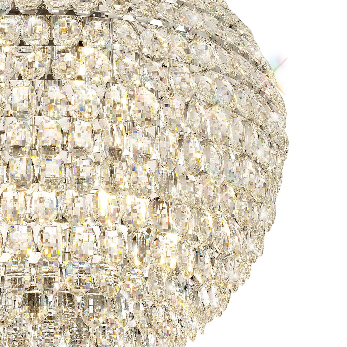 Coniston 80cm 16 Light Crystal Chandelier - Polished Chrome