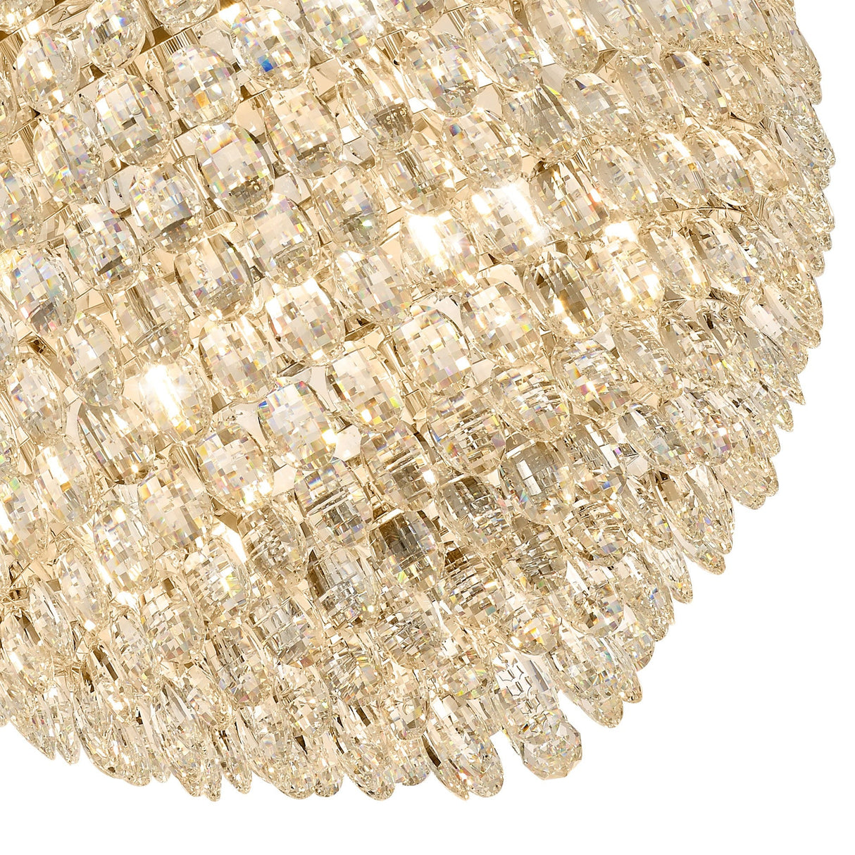 Coniston 80cm 16 Light Crystal Chandelier - French Gold