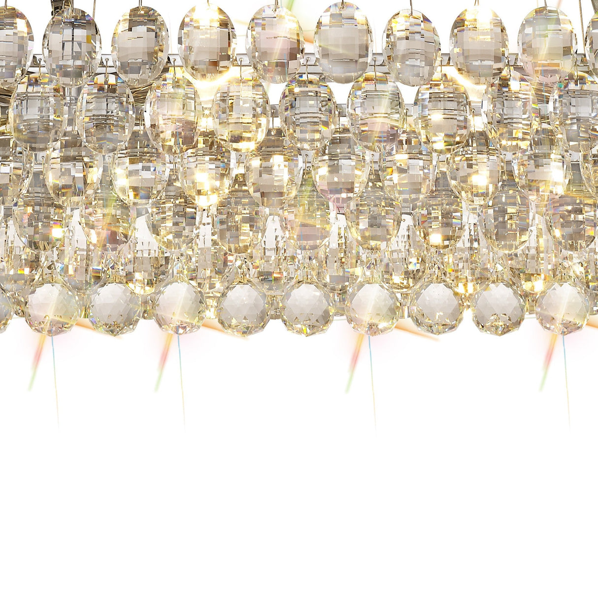 Coniston 8 Light Crystal Linear Suspension Light - Chrome