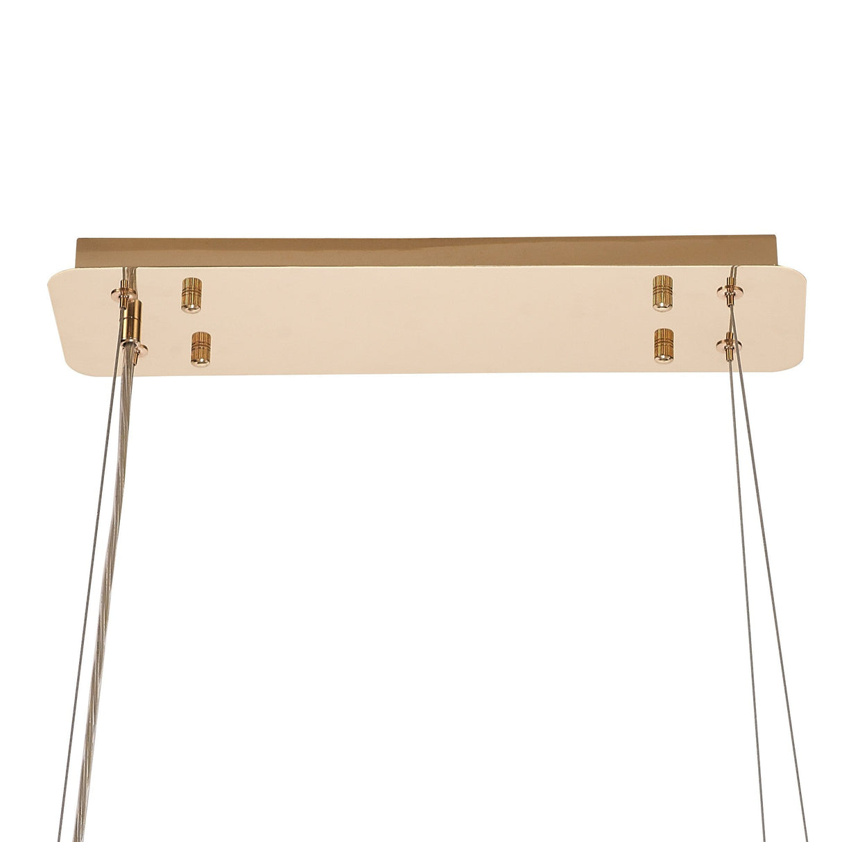 Coniston 8 Light Crystal Linear Suspension Light - Gold