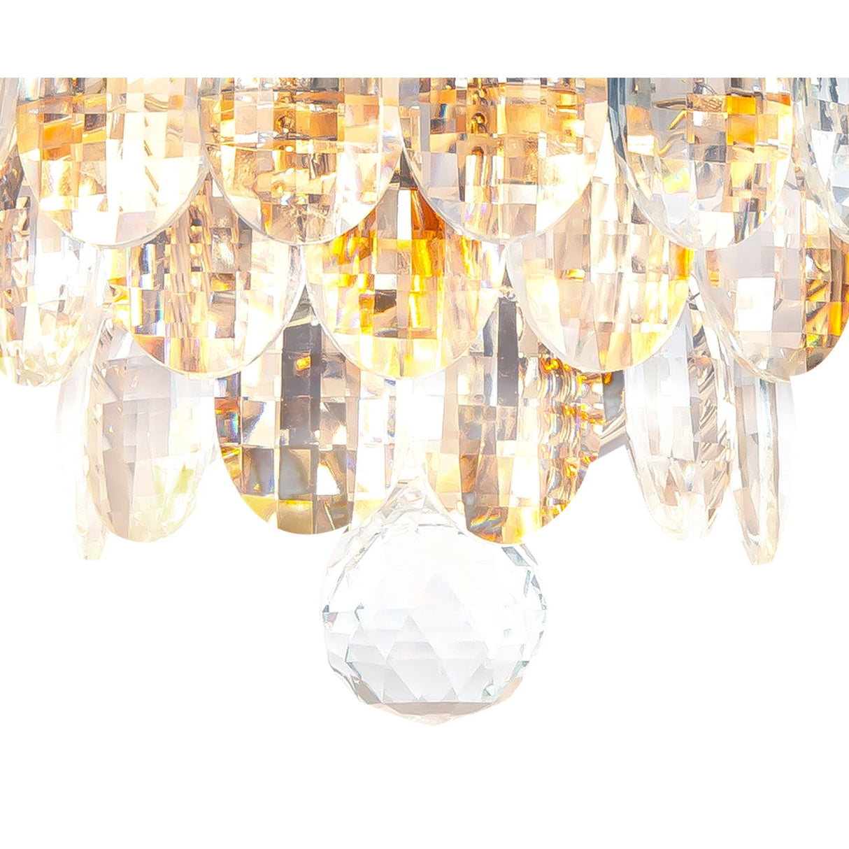 Coniston 2 Light Crystal Wall Light – French Gold
