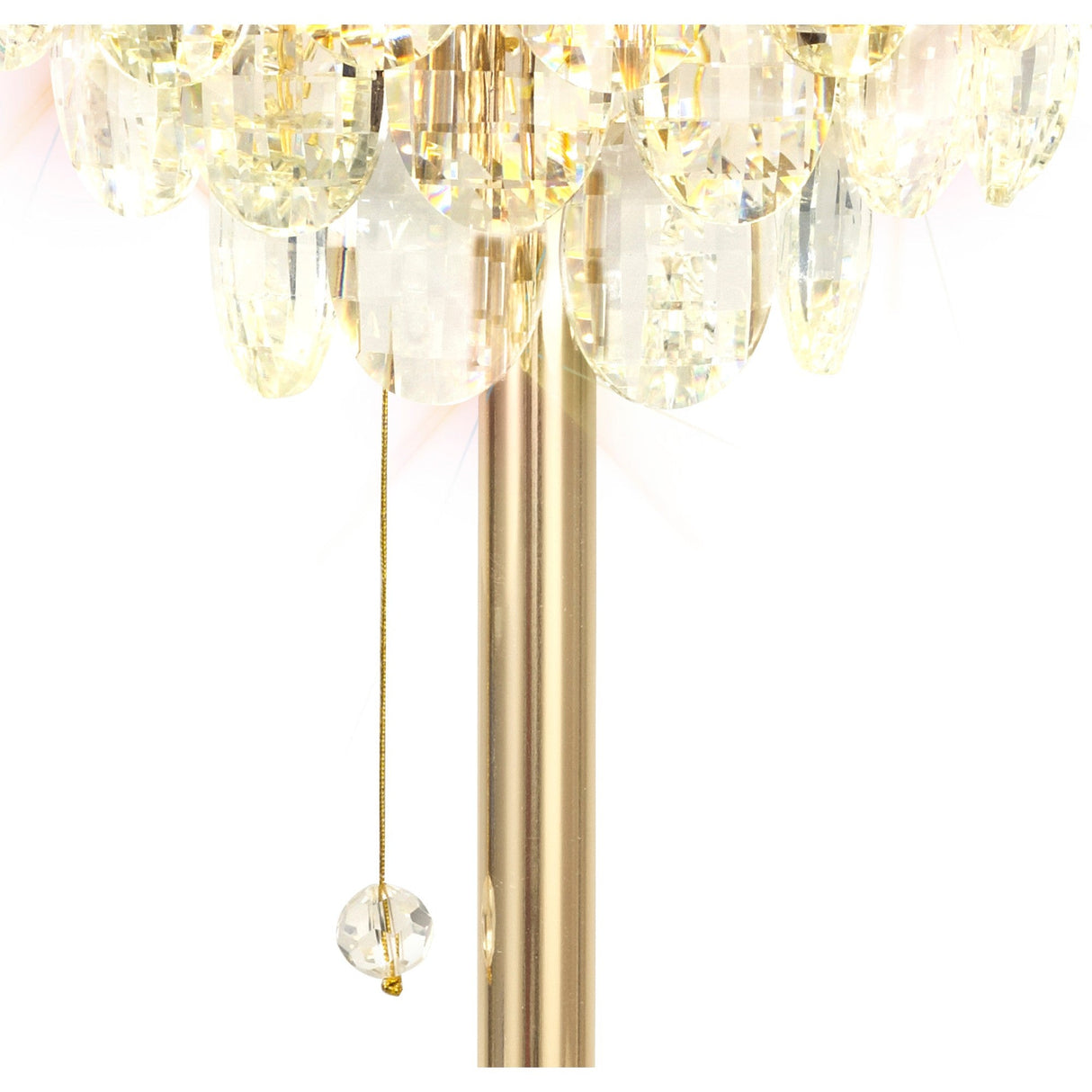 Coniston 2 Light Crystal Table Lamp - French Gold