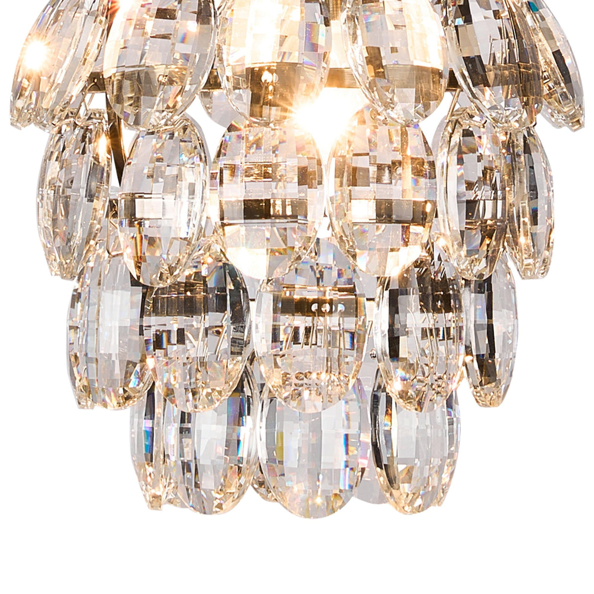 Coniston 17cm 1 Light Crystal Pendant Light - Antique Brass