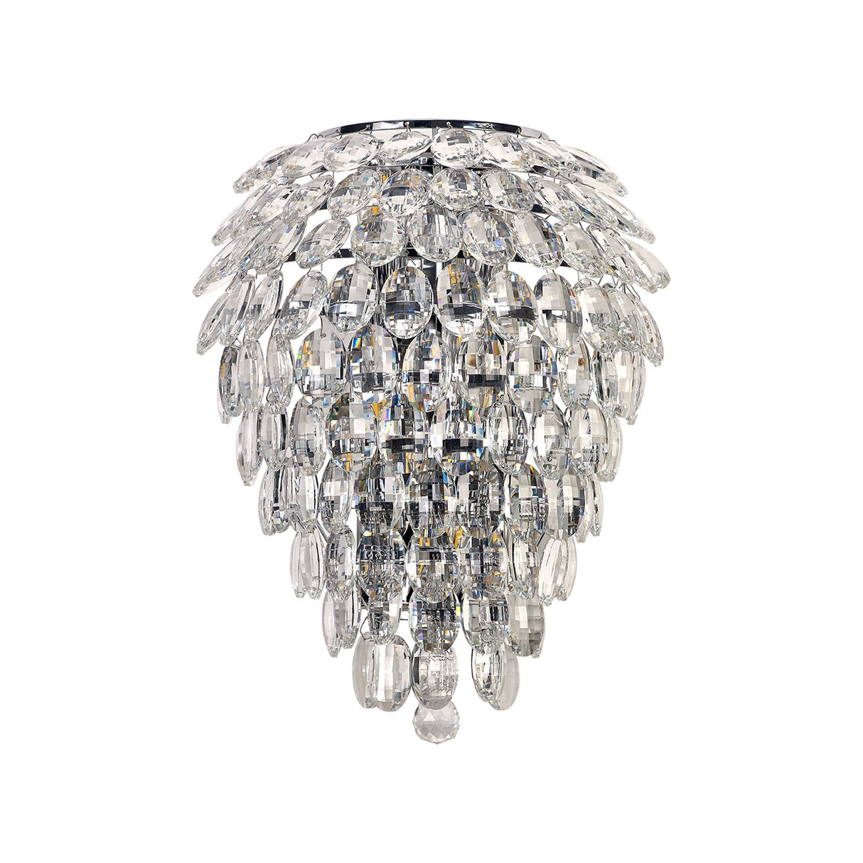 Coniston 4 Light Crystal Wall Light – Polished Chrome