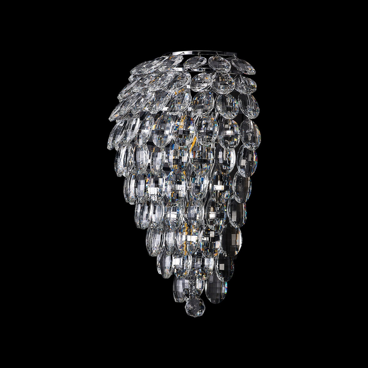 Coniston 4 Light Crystal Wall Light – Polished Chrome
