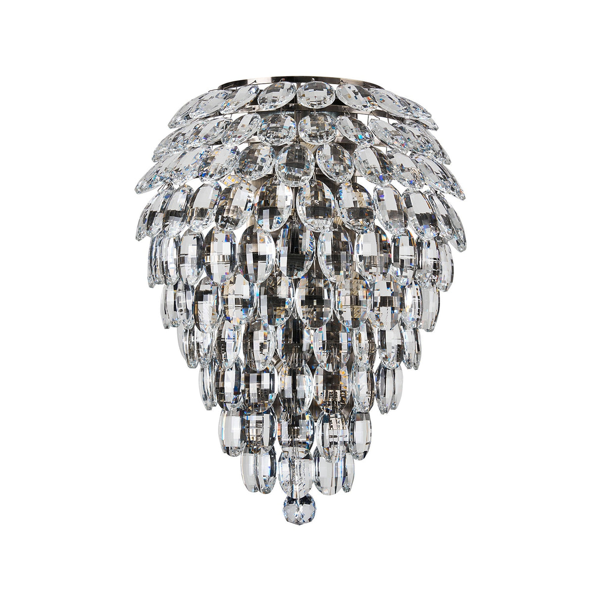 Coniston 4 Light Crystal Wall Light – Antique Brass