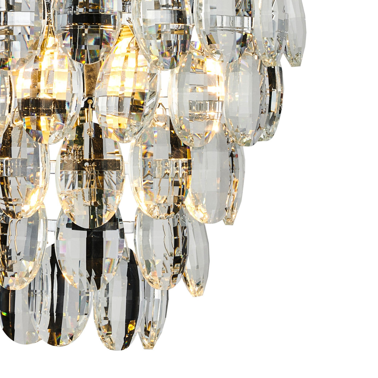 Coniston 4 Light Bathroom Crystal Wall Light - Chrome