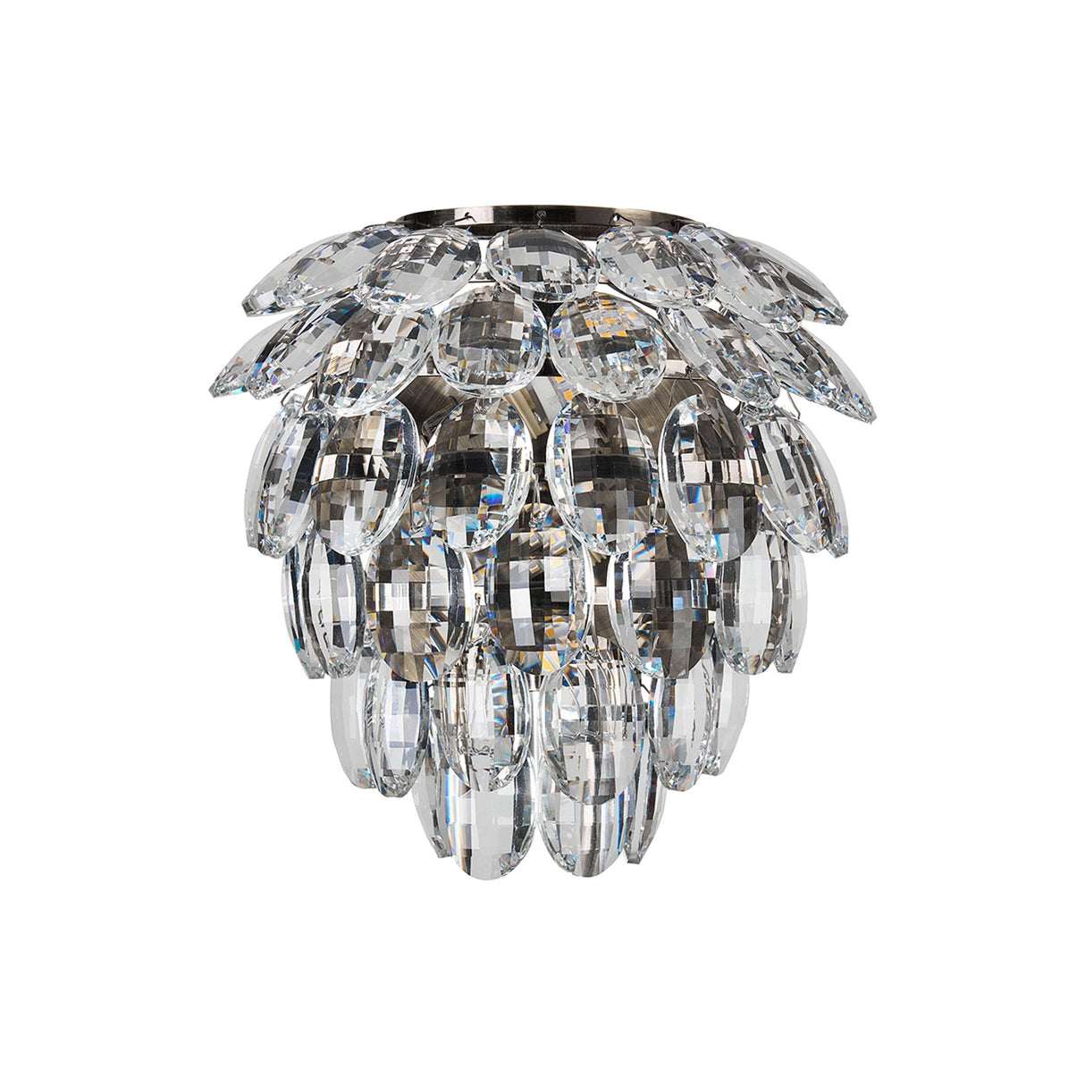 Coniston 2 Light Bathroom Crystal Wall Light - Brass