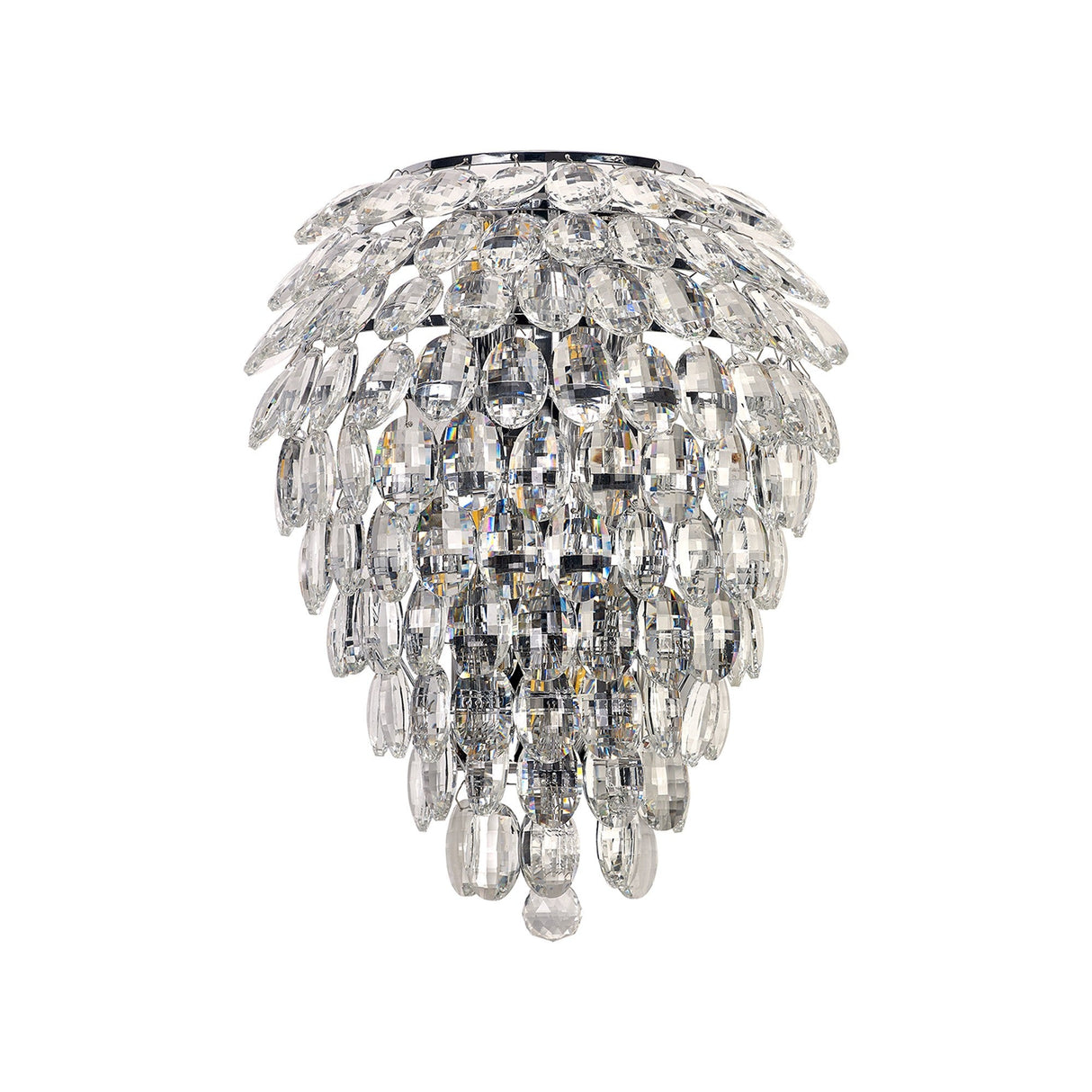 Coniston 6 Light Bathroom Crystal Wall Light - Chrome