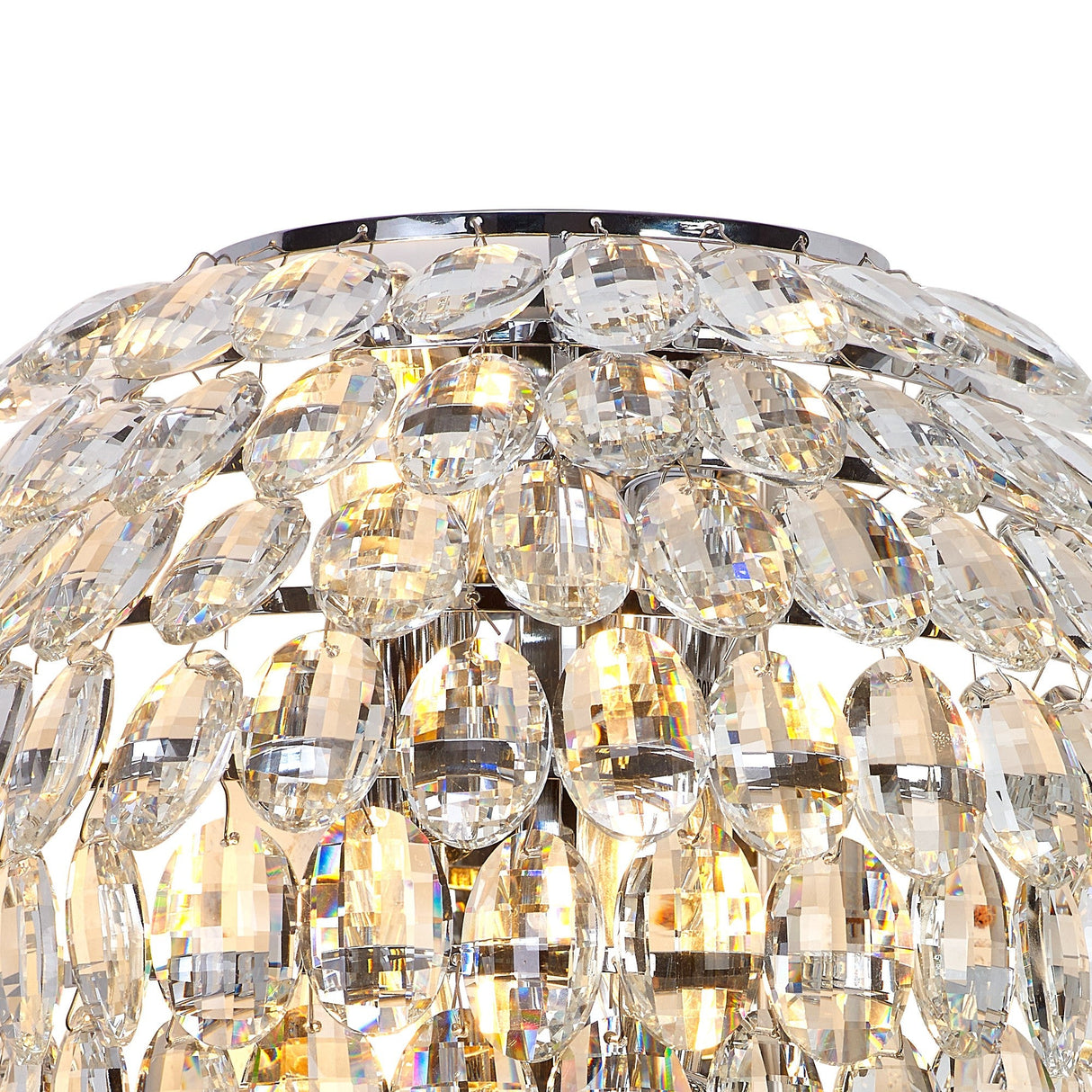 Coniston 6 Light Bathroom Crystal Wall Light - Chrome