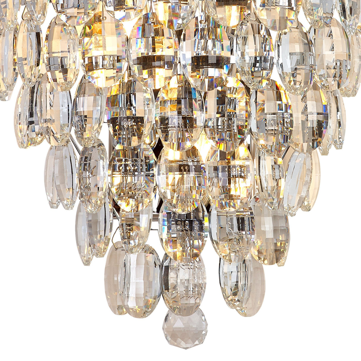 Coniston 6 Light Bathroom Crystal Wall Light - Chrome