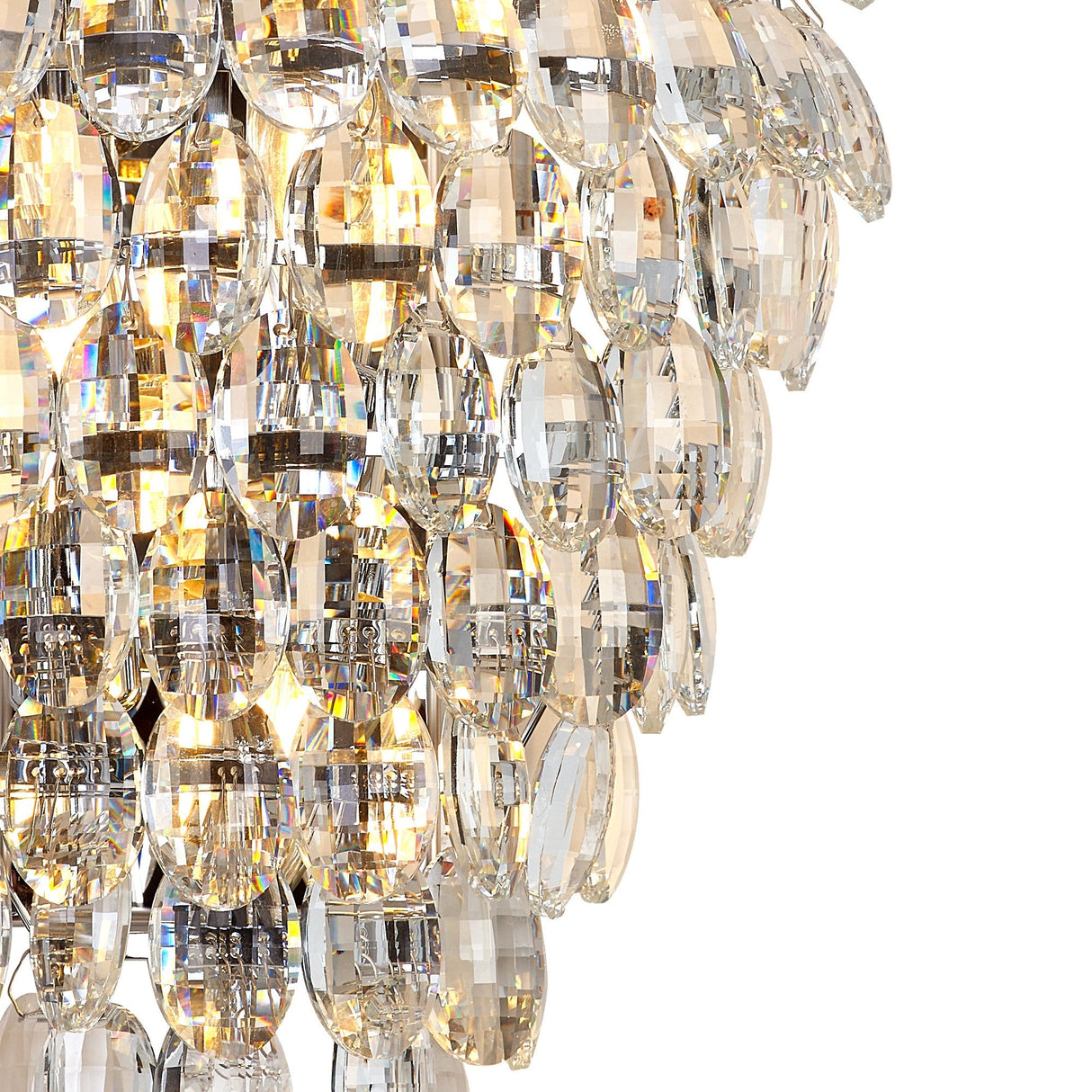 Coniston 6 Light Bathroom Crystal Wall Light - Chrome