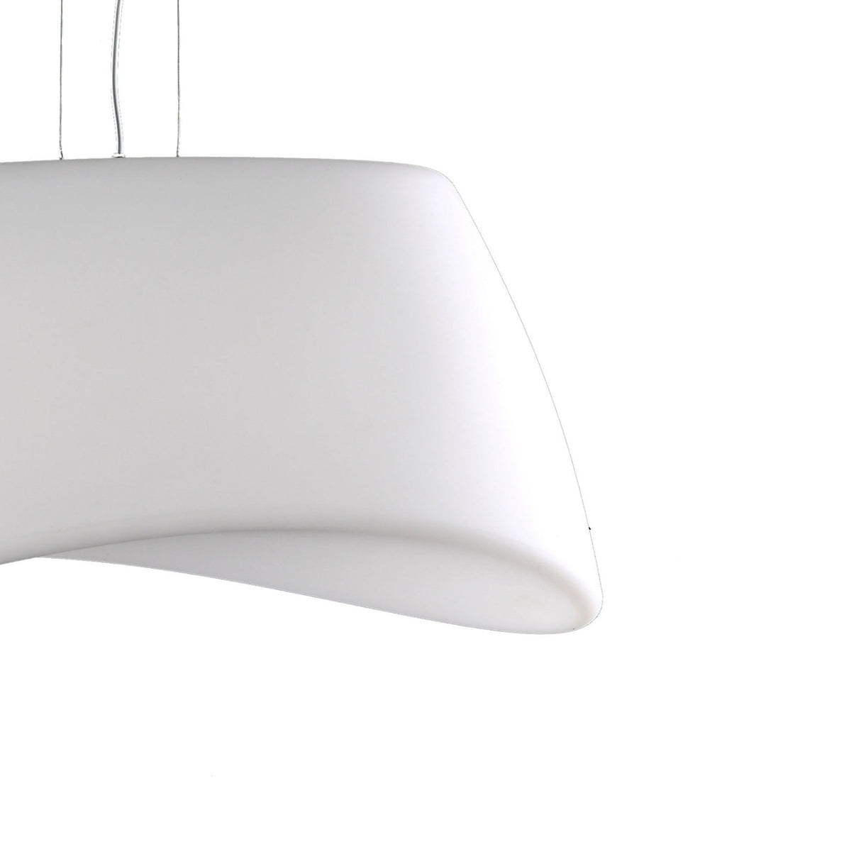 Cool 2 Light Outdoor Glass Pendant Light – Matt White & Opal White