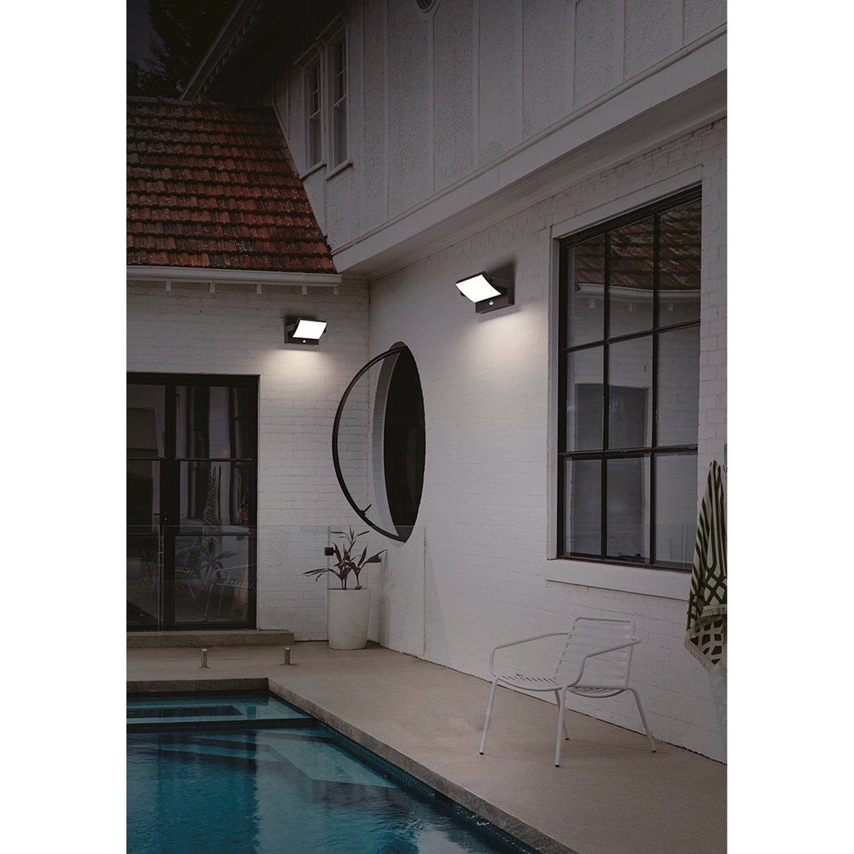 Cooper Adjustable Outdoor LED Wall Light 20W 3000K - Black