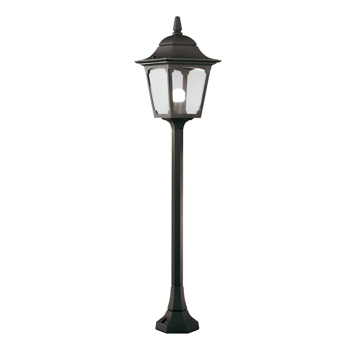 Chapel 1 Light Pillar Lantern - Black