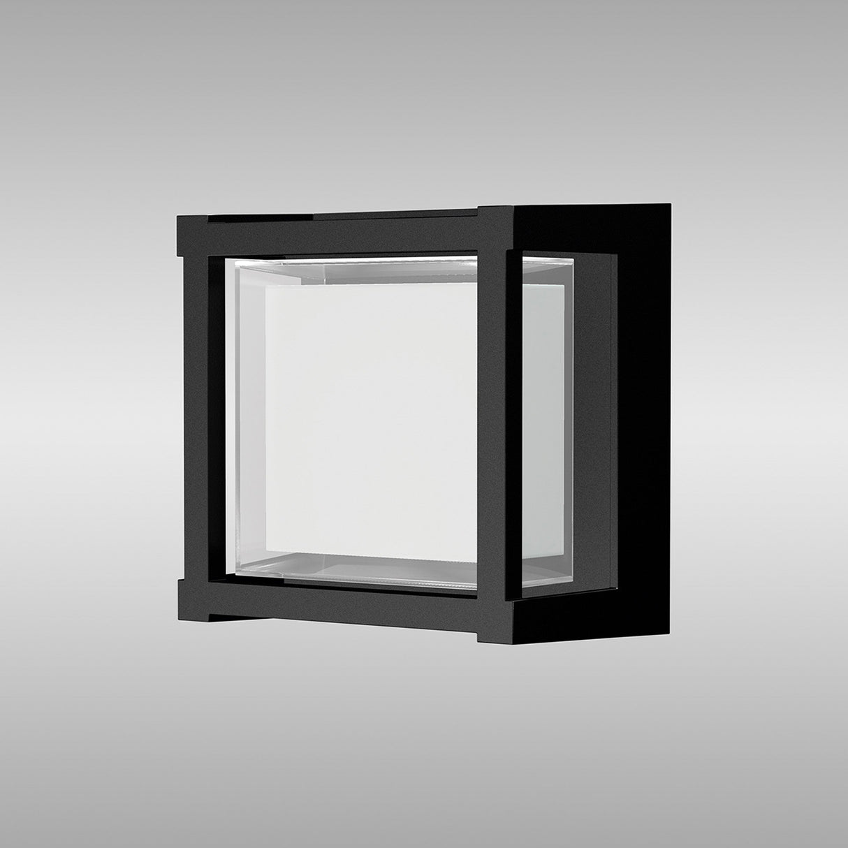 Creek Square Outdoor CCT LED Wall Light 15W - Black