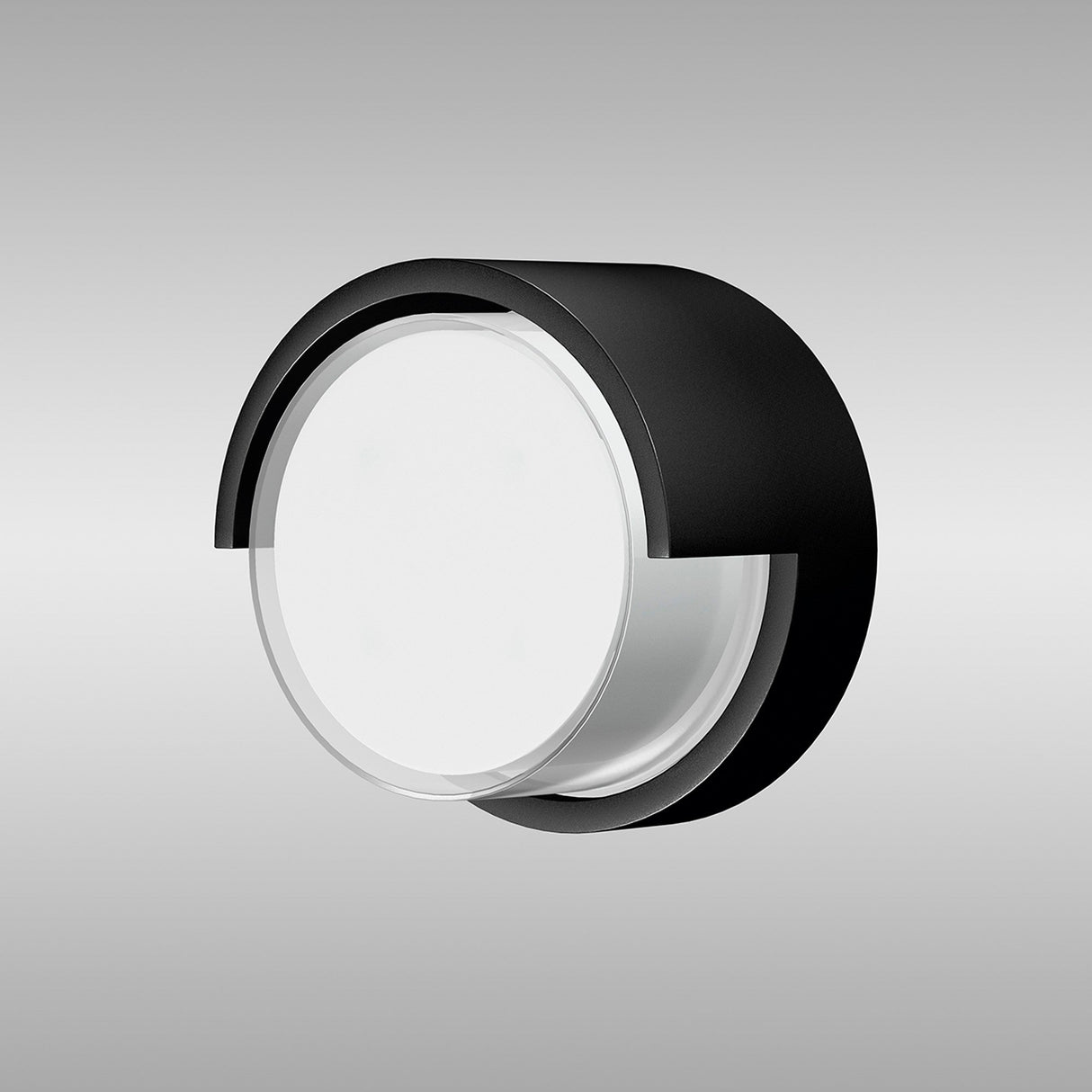 Creek Round Outdoor CCT LED Wall Light 15W - Black