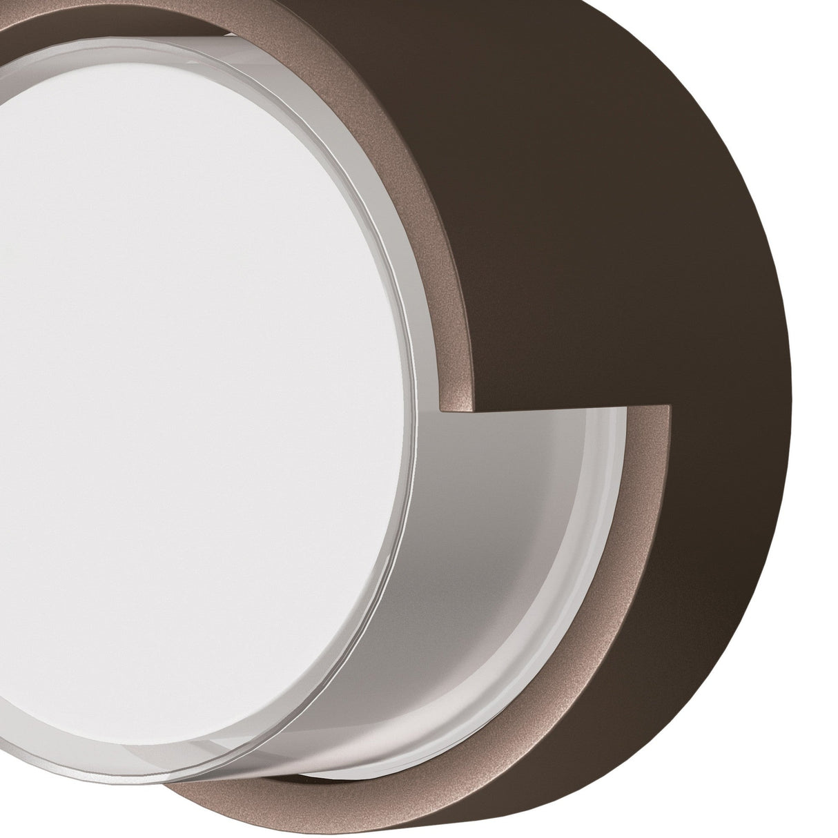 Creek Round Outdoor CCT LED Wall Light 15W - Brown
