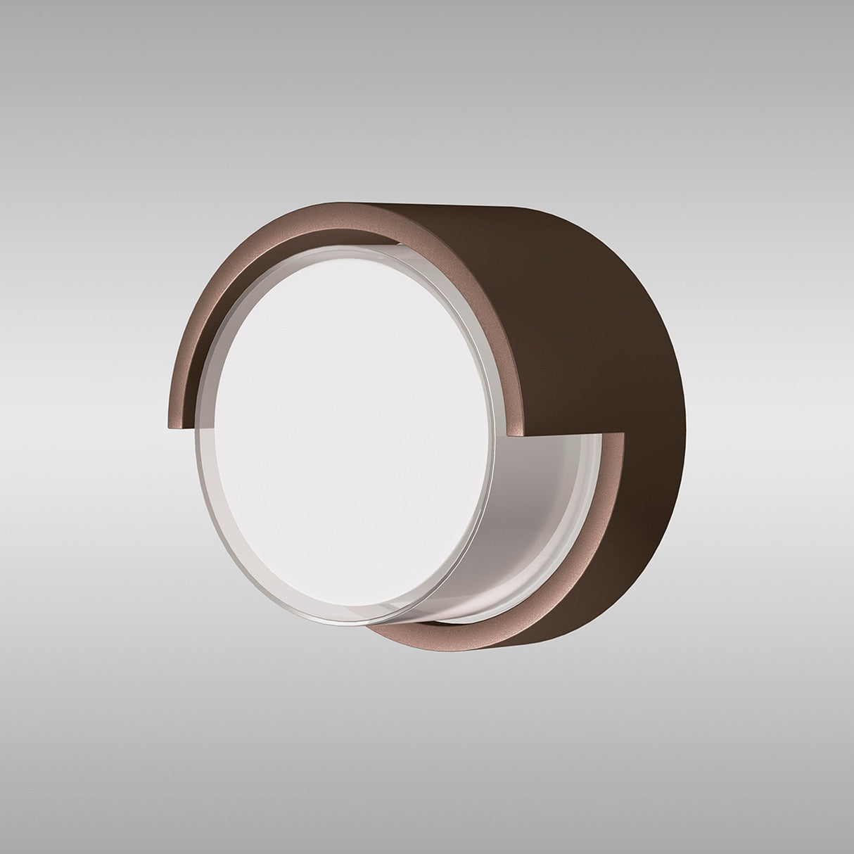 Creek Round Outdoor CCT LED Wall Light 15W - Brown