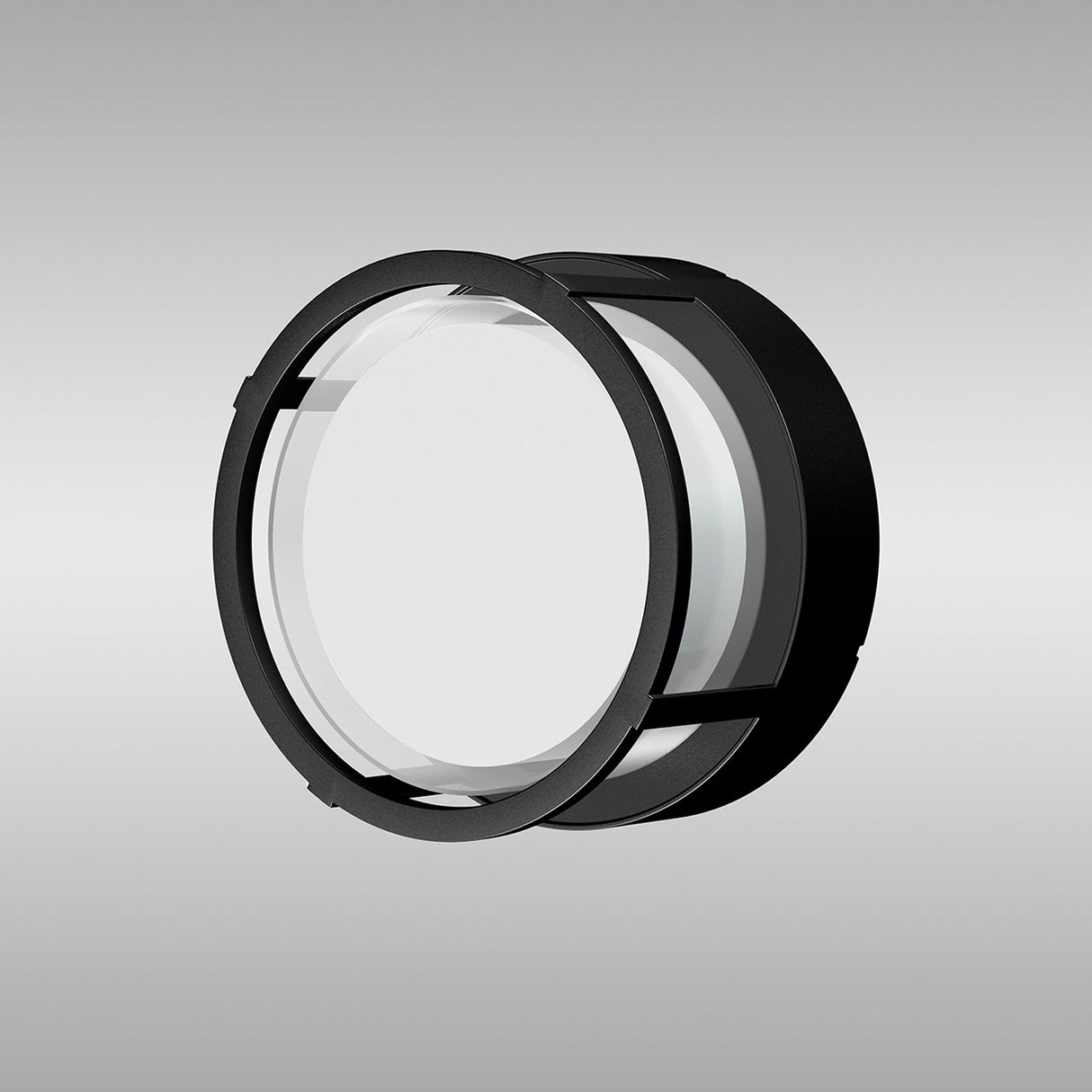 Creek Round Outdoor CCT LED Ceiling/Wall Light 15W - Black