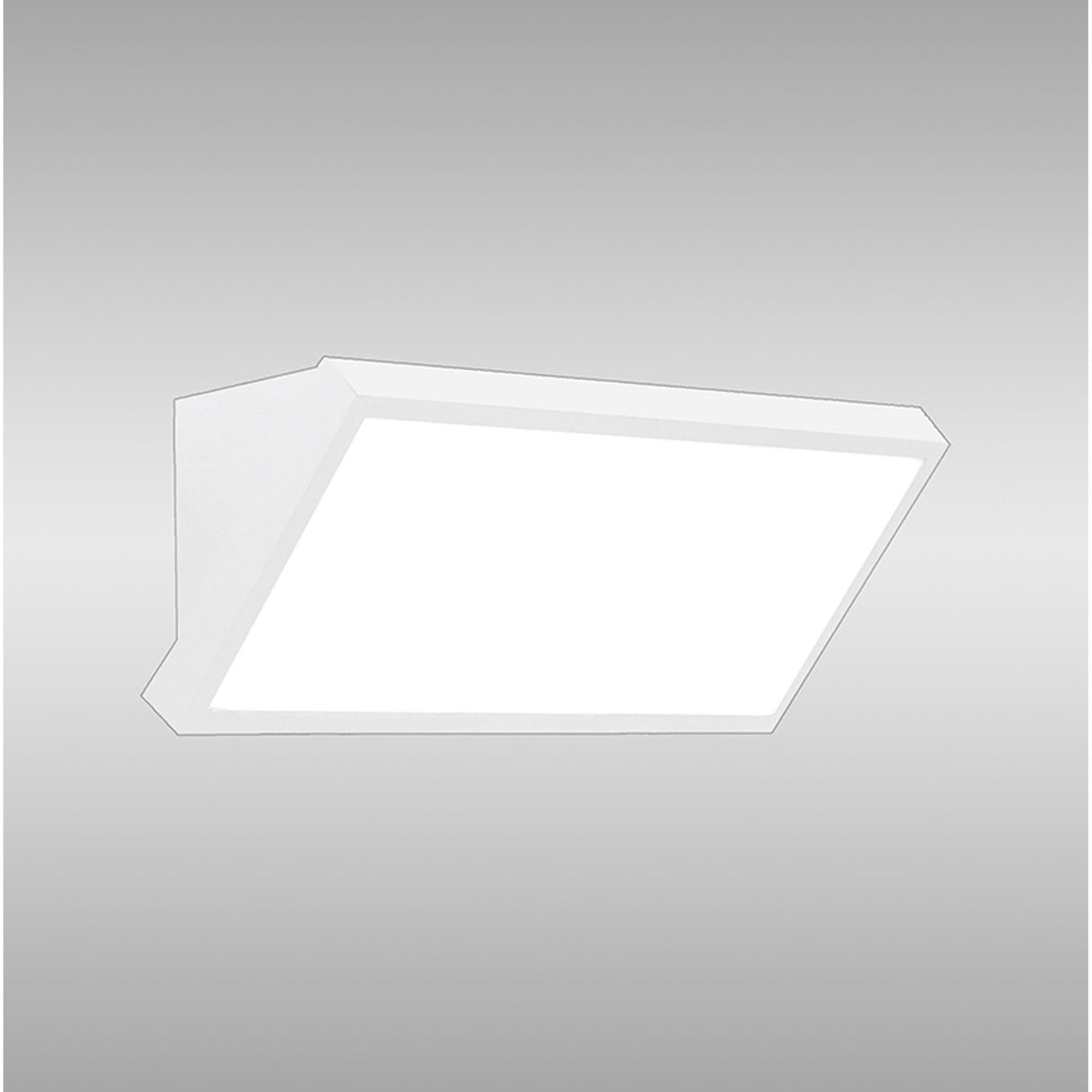 Creek Angled Outdoor CCT LED Wall Light 20W - White