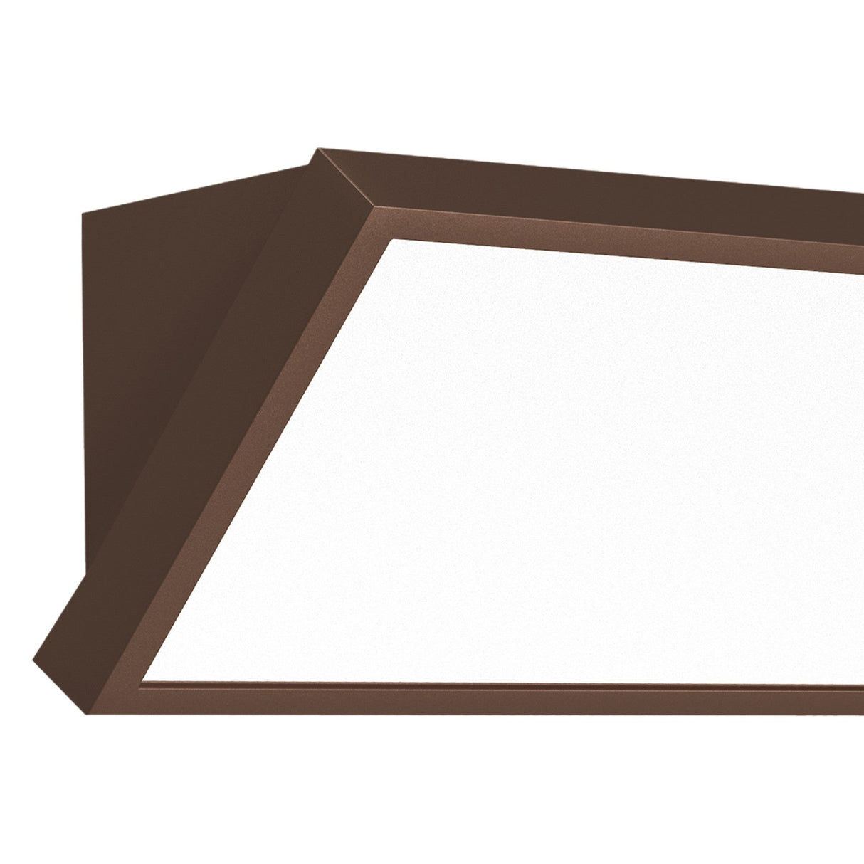 Creek Angled Outdoor CCT LED Wall Light 20W - Brown