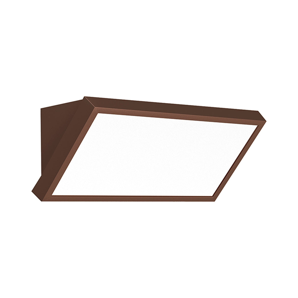 Creek Angled Outdoor CCT LED Wall Light 20W - Brown