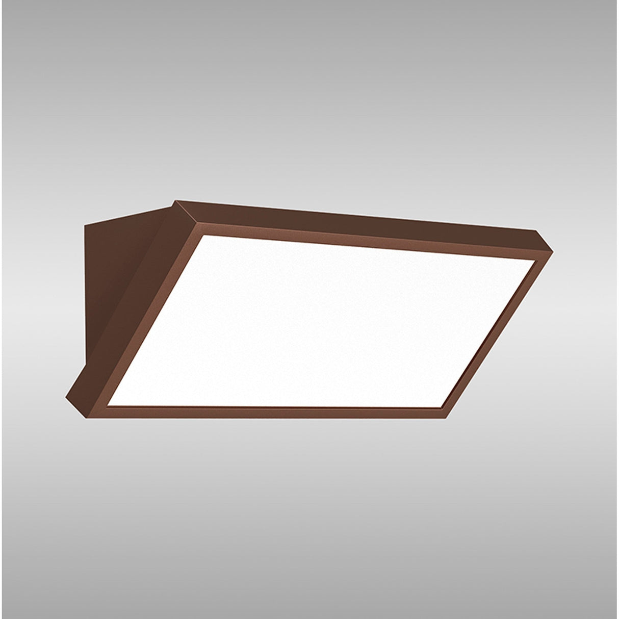 Creek Angled Outdoor CCT LED Wall Light 20W - Brown