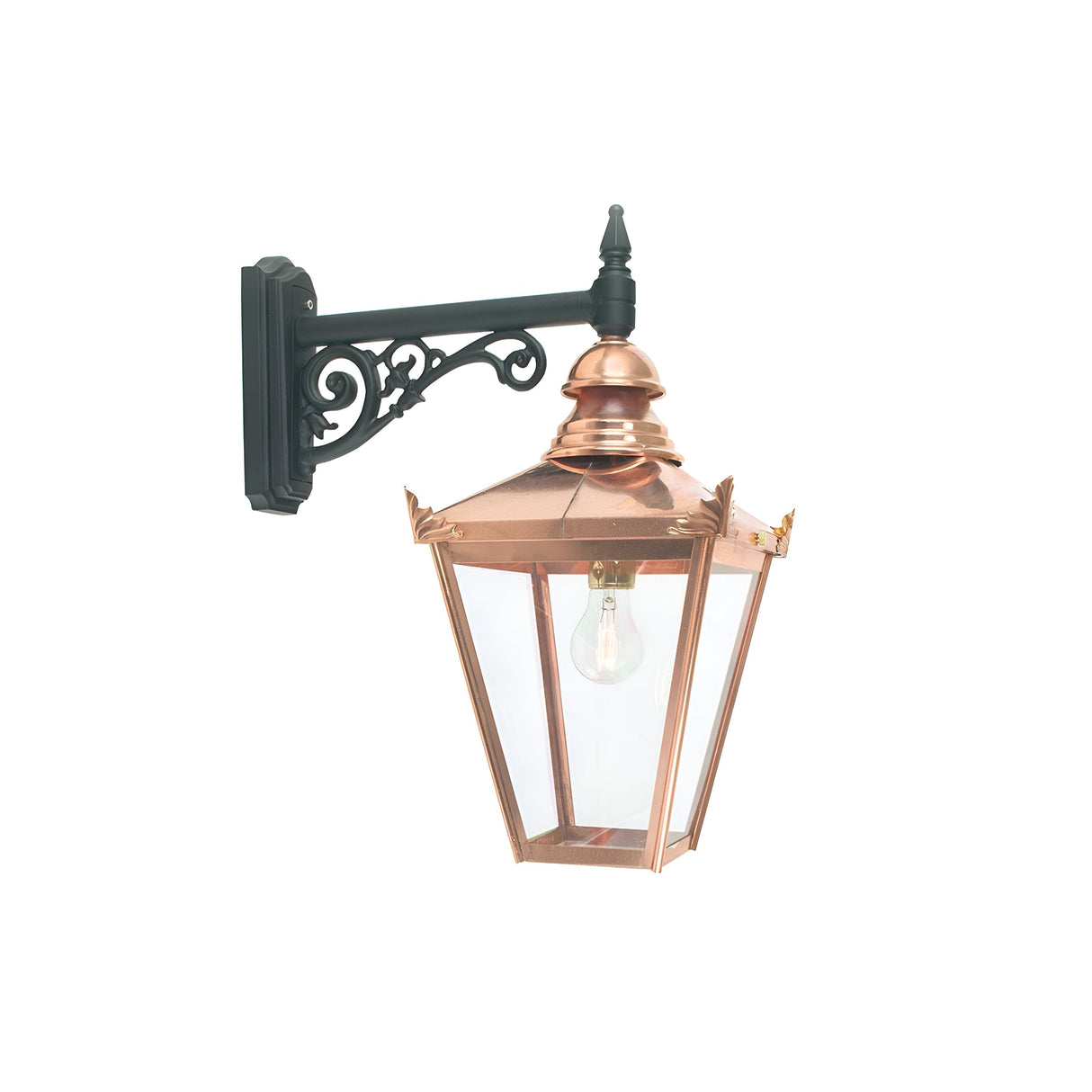 Chelsea 1 Light Down Wall Lantern - Copper