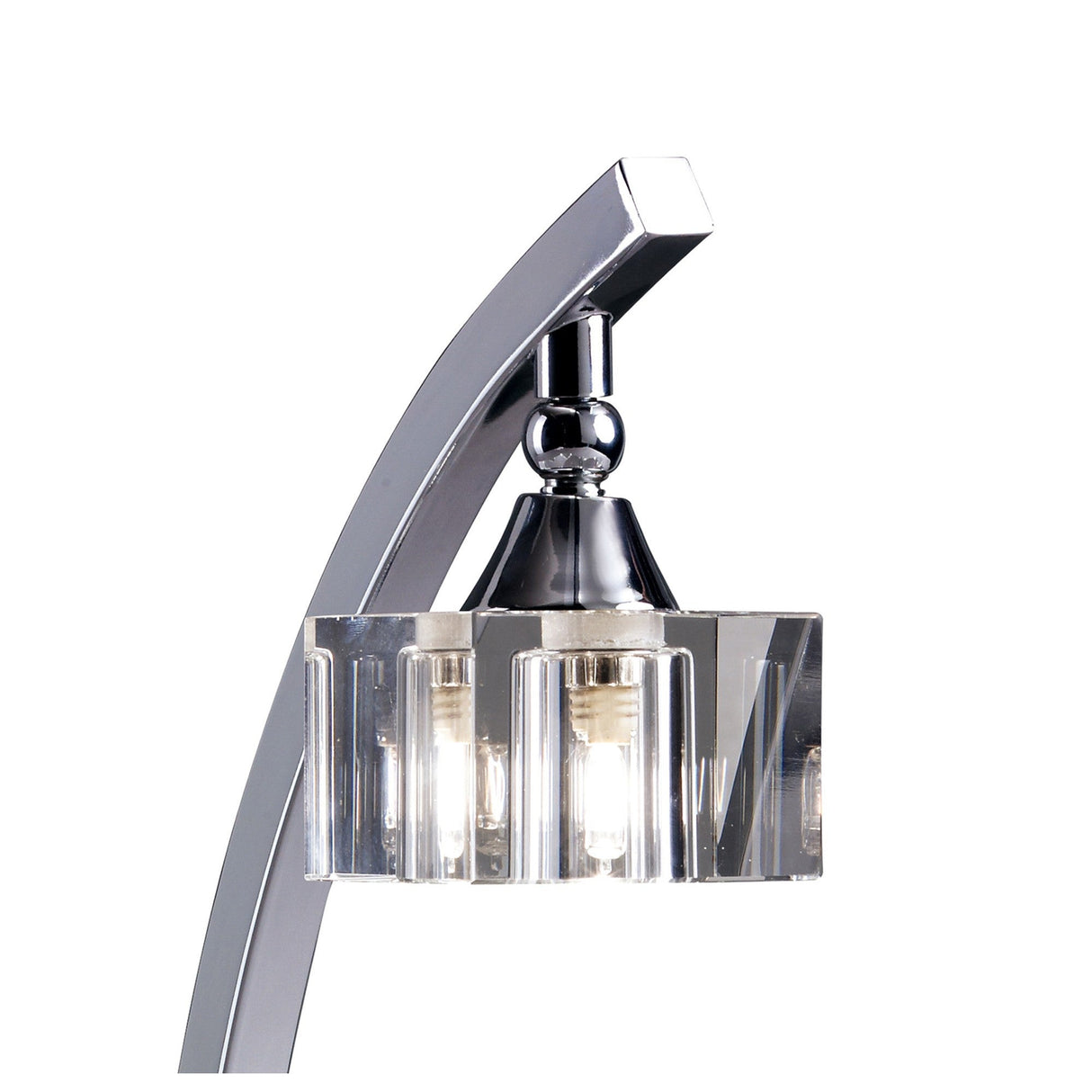 Cuadrax 1 Light Table Lamp - Polished Chrome
