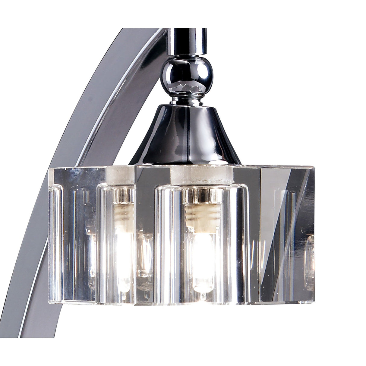 Cuadrax 1 Light Table Lamp - Polished Chrome