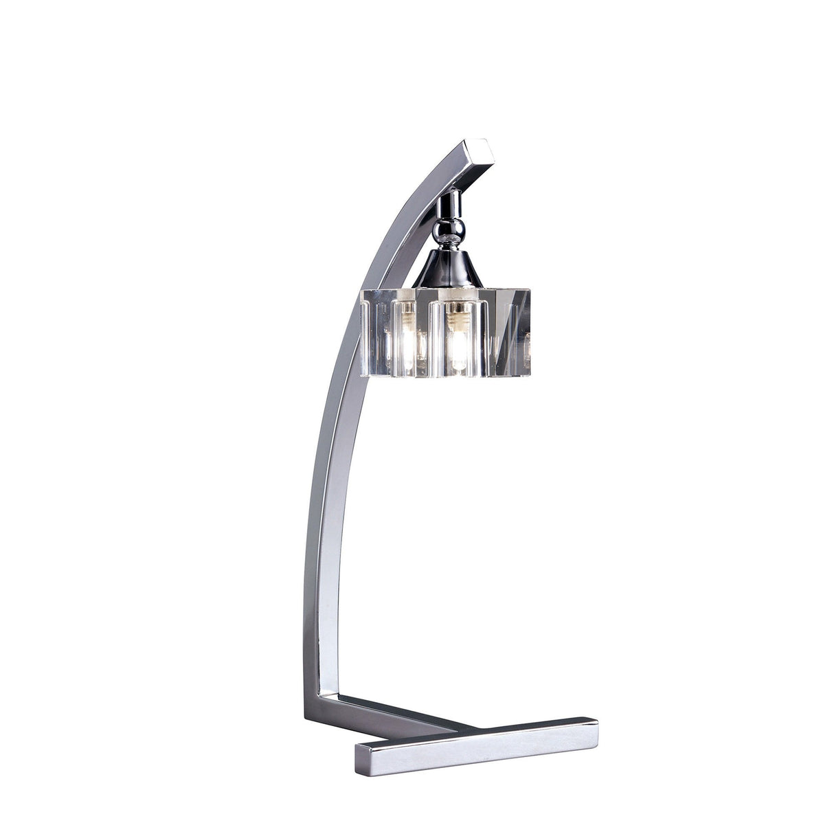 Cuadrax 1 Light Table Lamp - Polished Chrome
