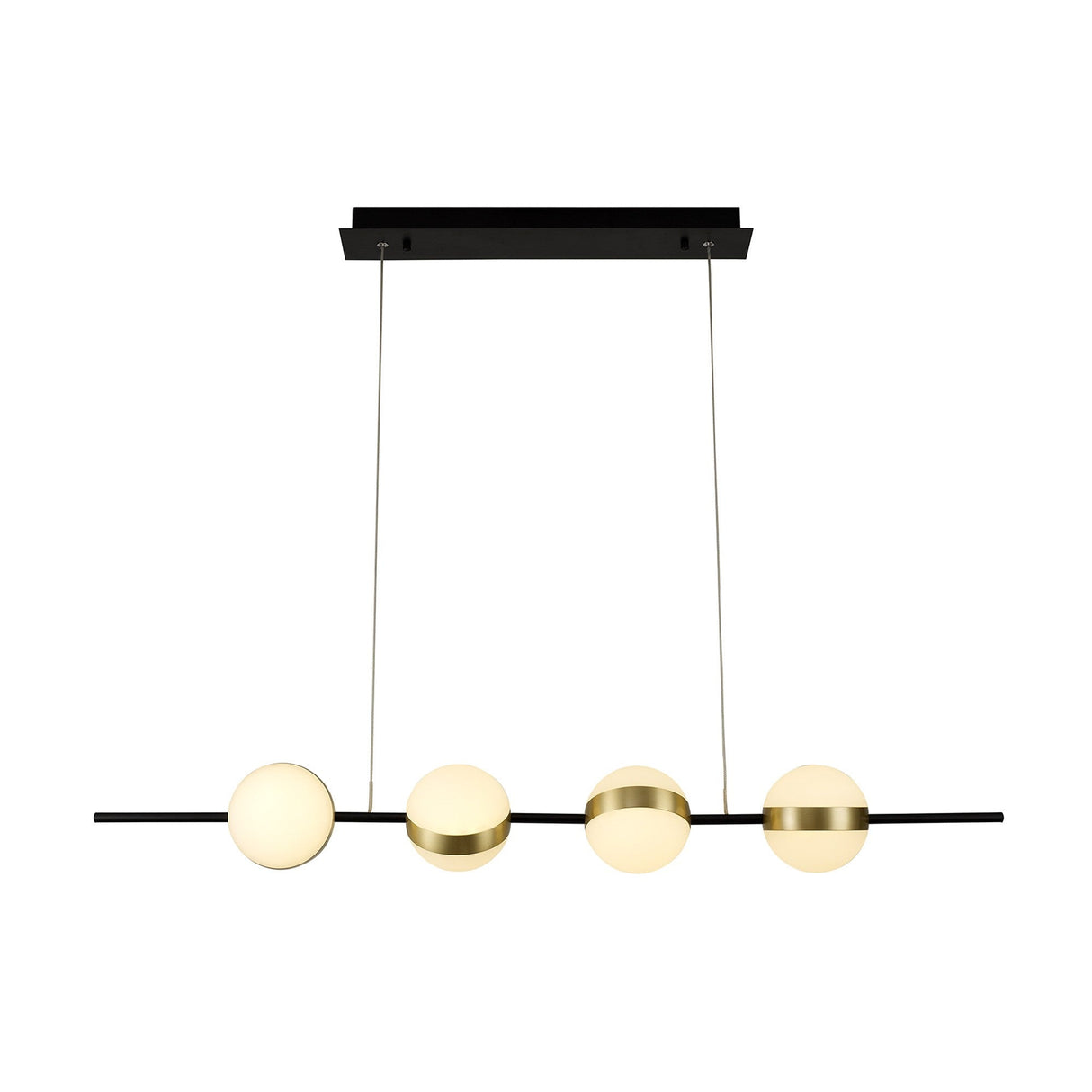 Cub LED Linear Suspension Light - Gold/Black