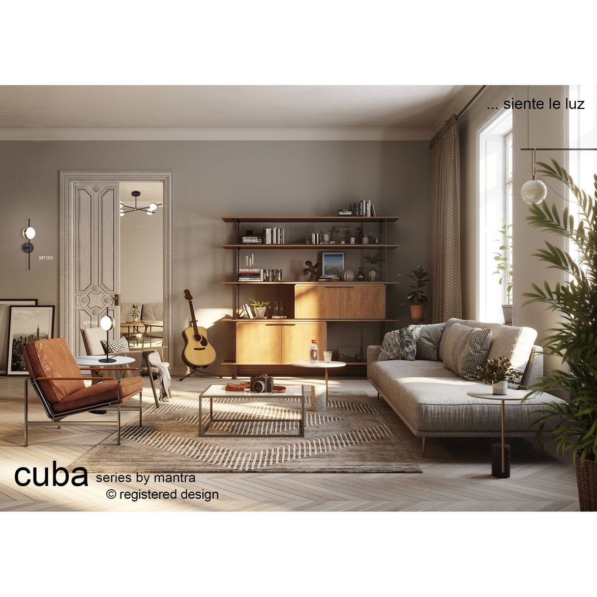 Cuba LED Wall Light 8W 3000K - Gold/Black