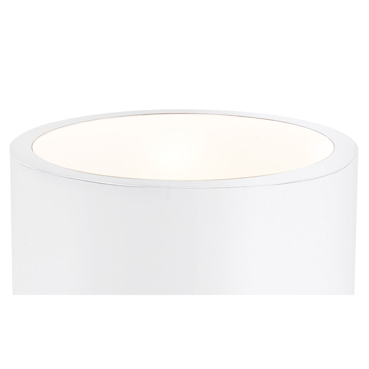 Cube Wide 1 Light Table Lamp - White
