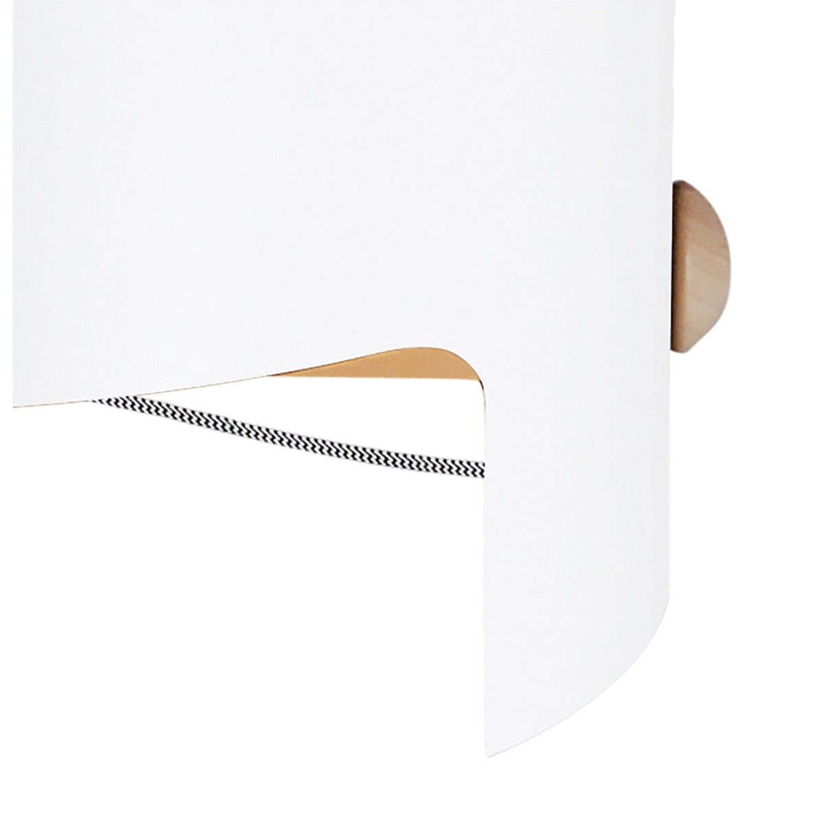 Cube Wide 1 Light Table Lamp - White