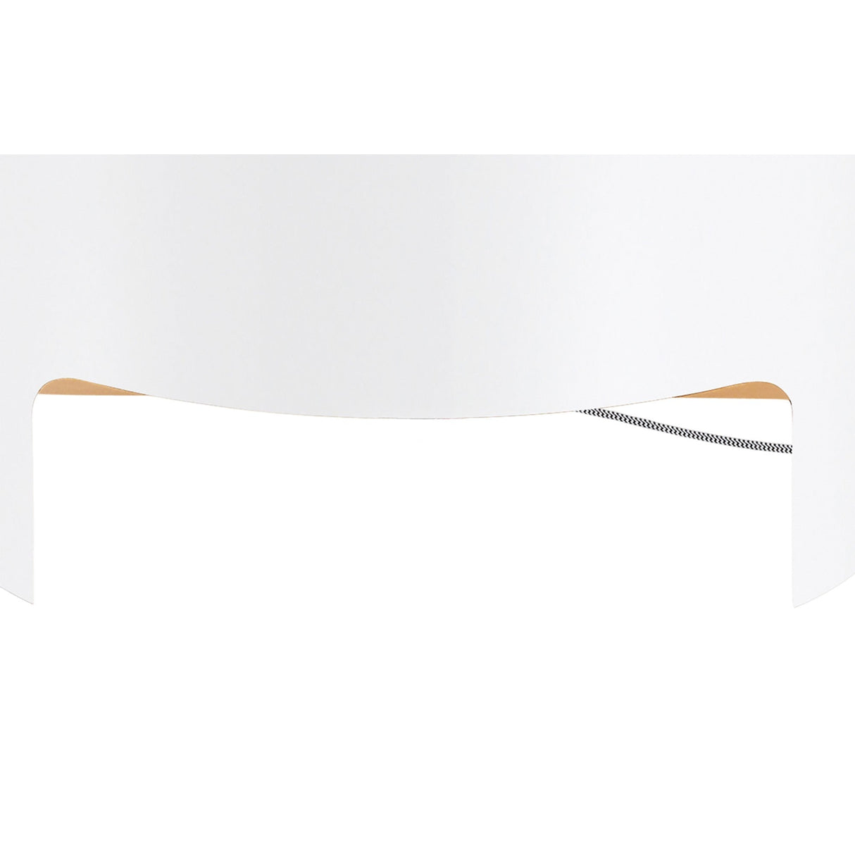 Cube Wide 1 Light Table Lamp - White