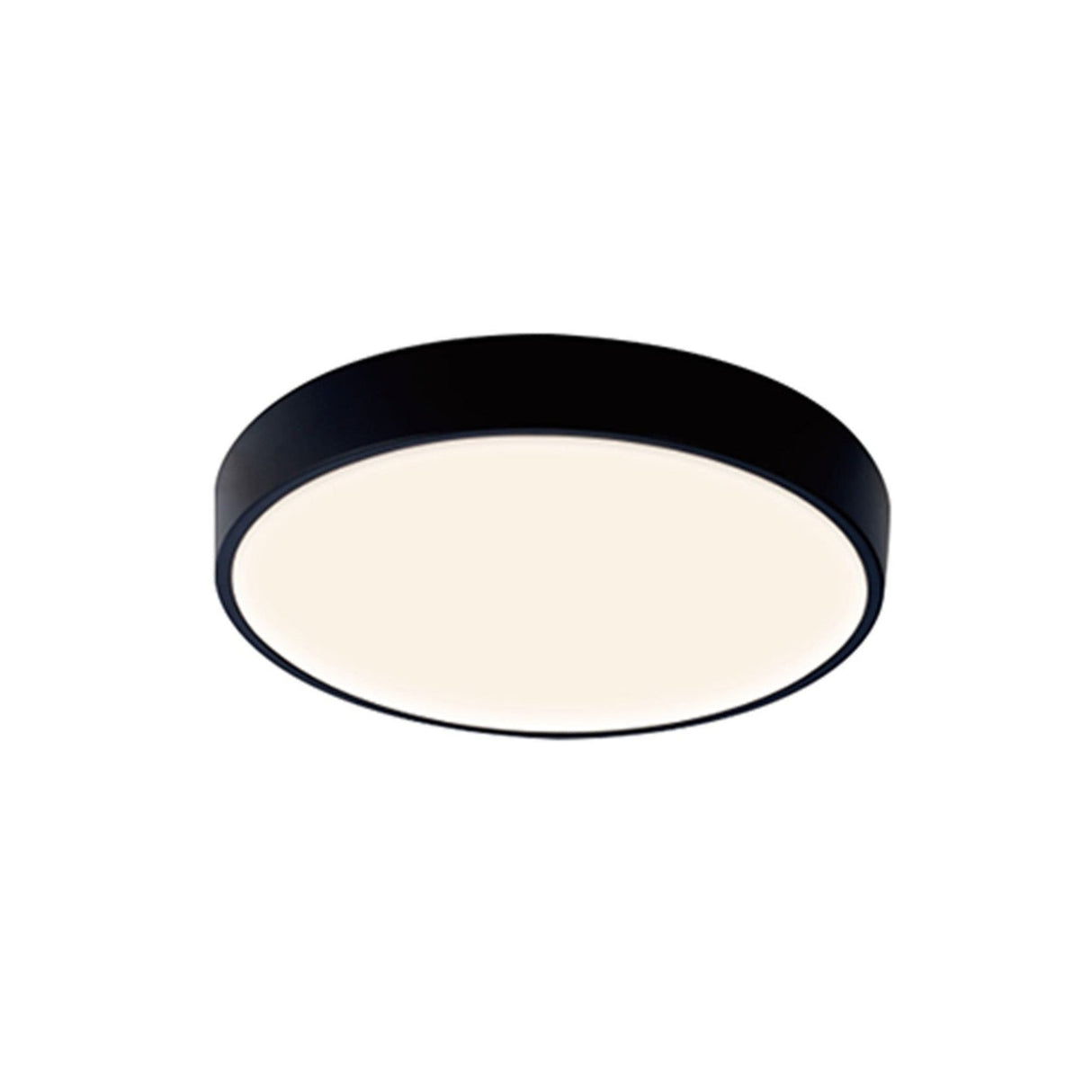 Cumbuco II Round CCT LED Flush Ceiling Light 30W - Black