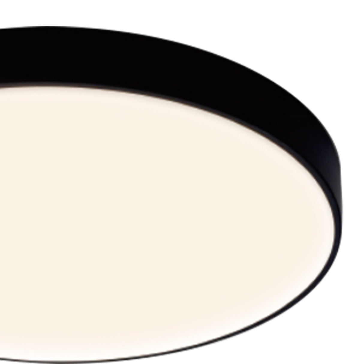 Cumbuco II Round CCT LED Flush Ceiling Light 40W - Black