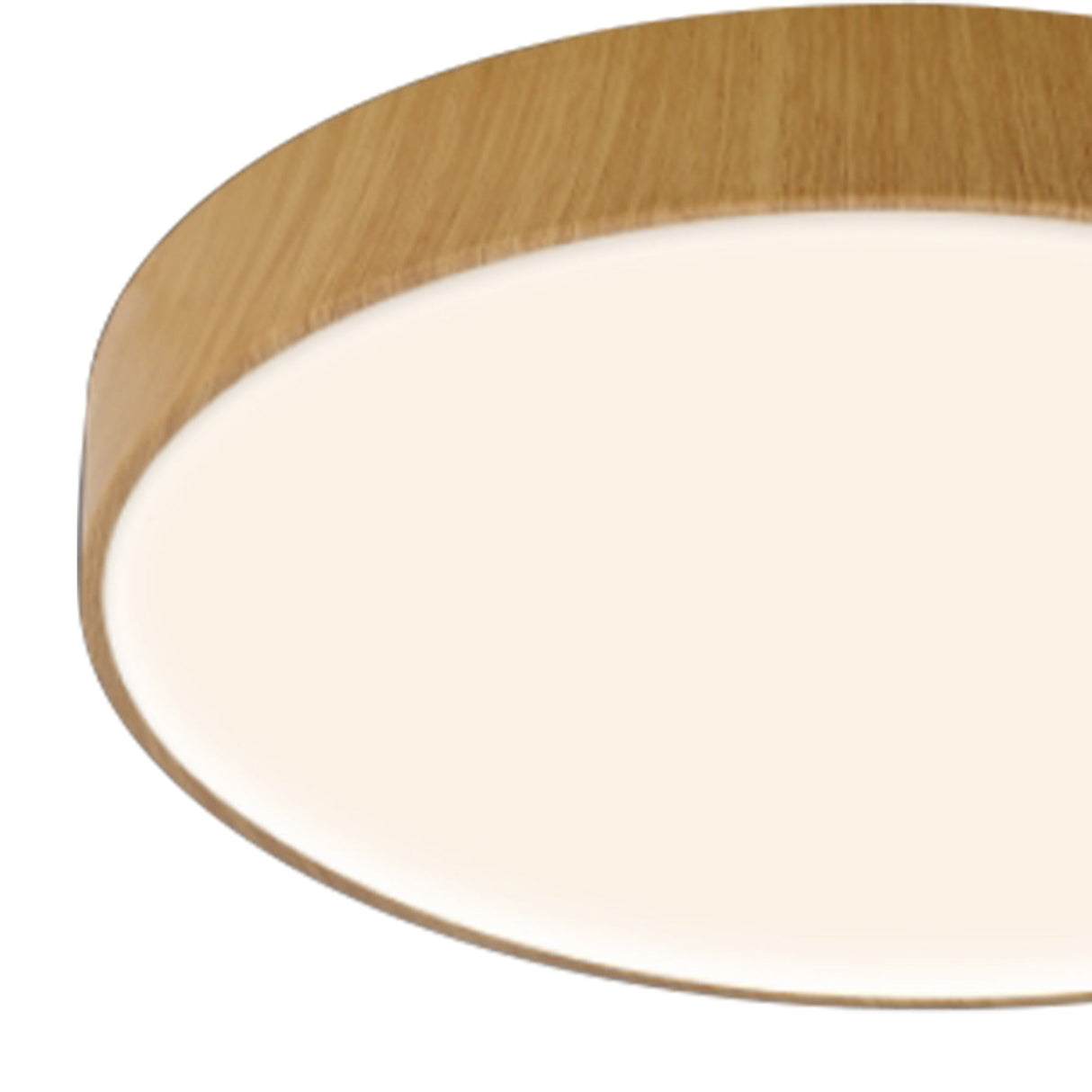 Cumbuco II Round CCT LED Flush Ceiling Light 40W - Light Brown