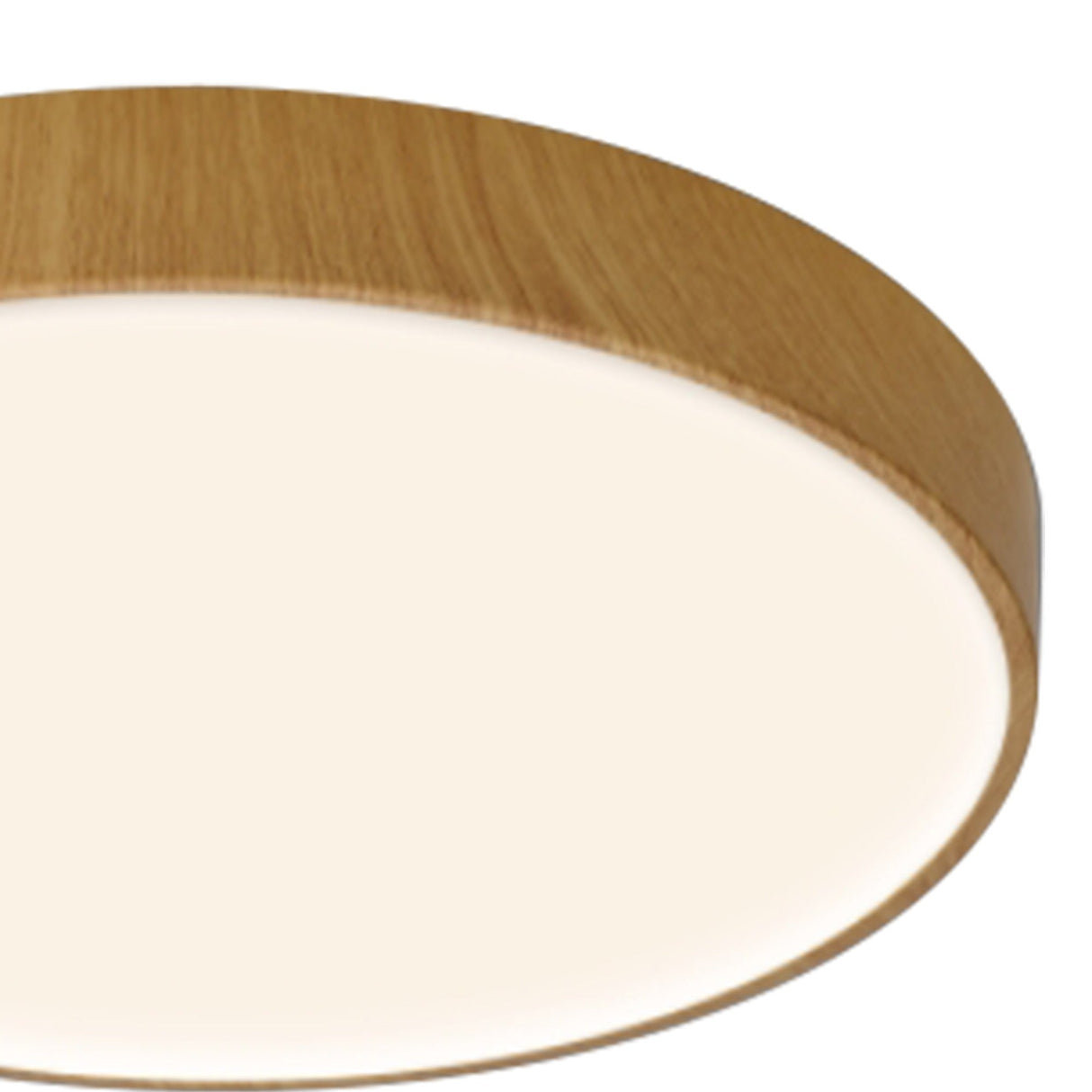 Cumbuco II Round CCT LED Flush Ceiling Light 40W - Light Brown